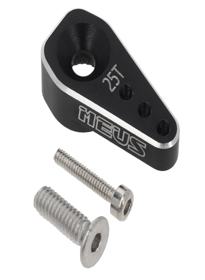 MEUS RACING ذراع سيرفو MEUS RACING SCX24، ذراع سيرفو 25T، قطع غيار مُحسّنة لسيرفو SCX24 عالي العزم، مناسب لسيارات الزحف التي تعمل بالتحكم عن بعد بمقياس 1/24، قطعتان، غير مناسب للسيرفو الأصلي - Image 3